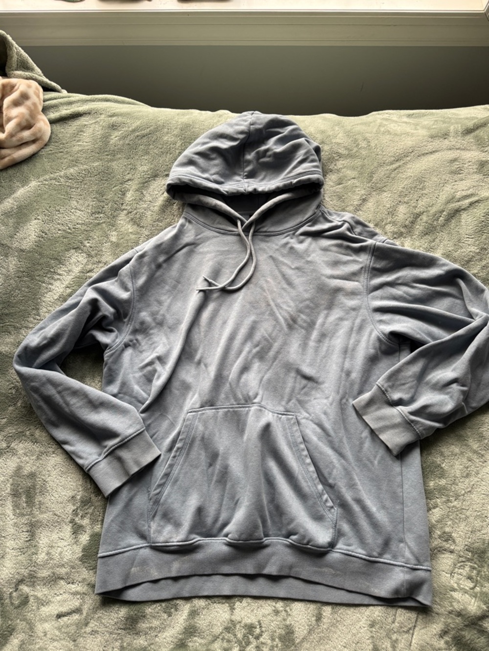 Men's Hooded Pullover Sweatshirt - Light Gray